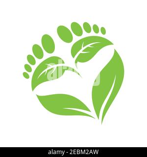 Podiatry symbol isolated on white background. Foot care symbol Icon design. Vector illustration EPS.8 EPS.10 Stock Vector