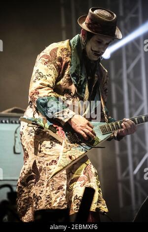 Wes Borland of Limp Bizkit at the 2015 Reading Festival Stock Photo