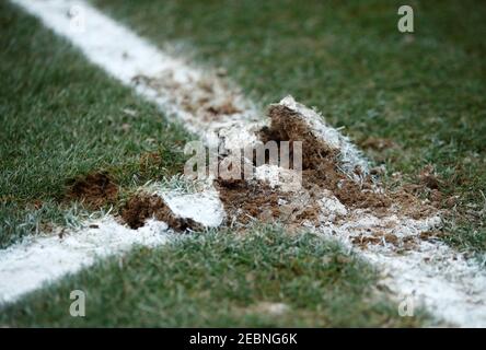 Soccer Football - FA Cup Fifth Round - AFC Wimbledon v Millwall - Kingsmeadow, London, Britain - February 16, 2019  General view of the pitch during the match   REUTERS/Eddie Keogh