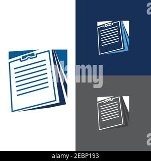 Notes icon symbol isolated on white background from business collection. Notes trendy and modern notes symbol. Vector illustration EPS.8 EPS.10 Stock Vector