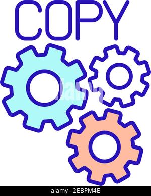 Business function RGB color icon Stock Vector