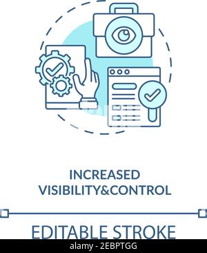 Increased visibility and control concept icon Stock Vector Image & Art ...