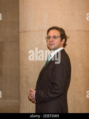 Alex Farquharson, new Director of Tate Britain poses for press photos in the Tate Britain gallery. Alex was previously founding director of Nottingham Stock Photo