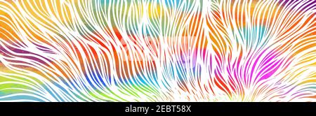Graphic multicolored horizontal background from the lines. Vector illustration Stock Vector