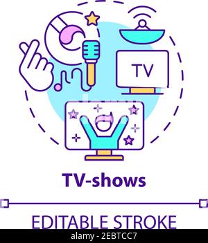 TV-shows concept icon Stock Vector
