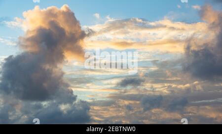 Clouds at sunset Stock Photo