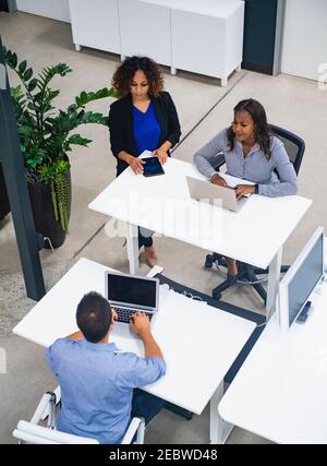Business people working in office Stock Photo