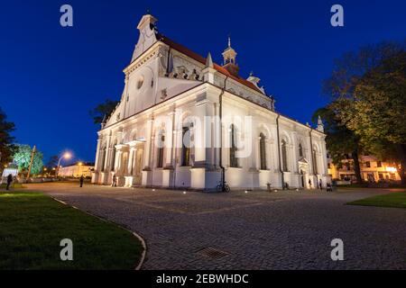 Church in Zamosc. Old Town of Zamosc is on the UNESCO list. Zamosc, Lublin, Poland. Stock Photo