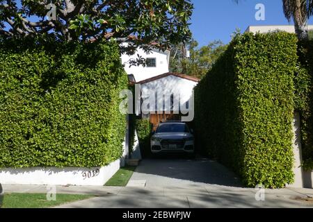 West Hollywood, California, USA 12th February 2021 A general view of atmosphere of actor Michael Pare's former home/residence at 9019 Dorrington Avenue on February 12, 2021 in West Hollywood, California, USA. Photo by Barry King/Alamy Stock Photo Stock Photo