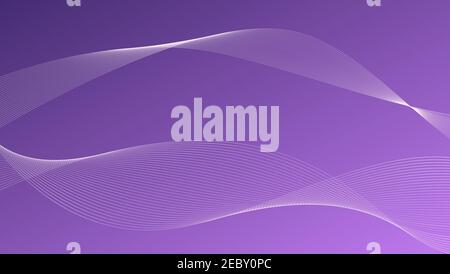 purple abstract wave vector illustration background Stock Vector