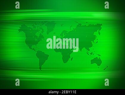 Modern Abstract Green Newscasting Screen Background Wallpaper Concept Design. Stock Photo