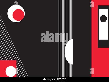 Abstract background in modern style with geometric shapes Vector illustration Stock Vector