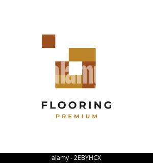 Modern And Simple Tile Wooden Flooring Logo Wooden Tile Logo Vector Stock Vector Image Art Alamy