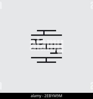 Construction letter S with brick illustration logo design vector template Stock Vector