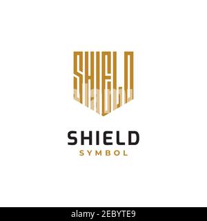 letter Shield guard logo design inspiration vector template Stock Vector