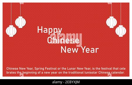 Chinese New Year, Spring Festival or the Lunar New Year, is the festival that celebrates the beginning of a new year on the traditional lunisolar Chin Stock Vector