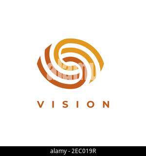 Premium eye logo design symbol vector template Stock Vector