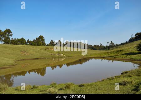 Scenic view of a river in the mountains at Aberdare Ranges, Kenya Stock Photo