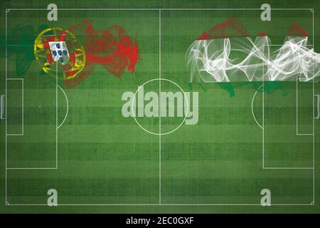 Hungary vs. Portugal Soccer Match - Leather balls in Hungary and