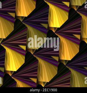 3D render seamless pattern background tile with embossed color abstract art Stock Photo