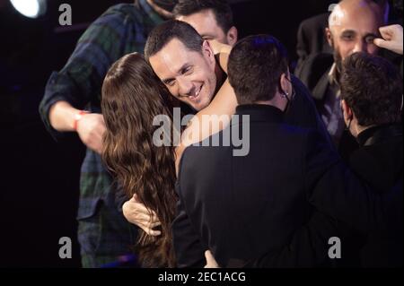 Grand Corps Malade and Camille Lellouche receive the best original song award during the 36th Victoires de la Musique at la Seine Musicale on February 12, 2021 in Boulogne-Billancourt, France. Photo by David Niviere/ABACAPRESS.COM Stock Photo