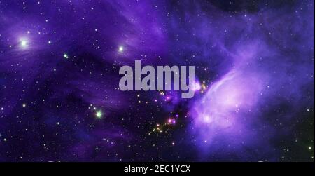 planets, stars and galaxies in outer space showing the beauty of space exploration. Elements furnished by NASA . - Image Stock Photo