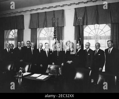 https://l450v.alamy.com/450v/2ec32xx/meeting-with-members-of-the-executive-committee-of-the-manufacturing-chemistsu0027-association-1203pm-president-john-f-kennedy-center-poses-with-members-of-the-executive-committee-of-the-manufacturing-chemistsu0027-association-mca-during-their-meeting-in-the-cabinet-room-white-house-washington-dc-left-to-right-thomas-s-nichols-chairman-of-the-board-of-olin-mathieson-chemical-corporation-unidentified-man-in-back-kerby-h-fisk-vice-president-of-the-mca-and-chairman-of-the-board-of-allied-chemical-corporation-william-b-graham-president-of-baxter-laboratories-inc-in-b-2ec32xx.jpg