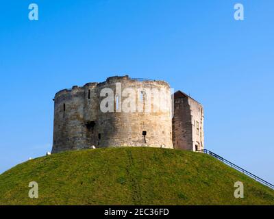 Clifford's Tower, York, England Stock Photo