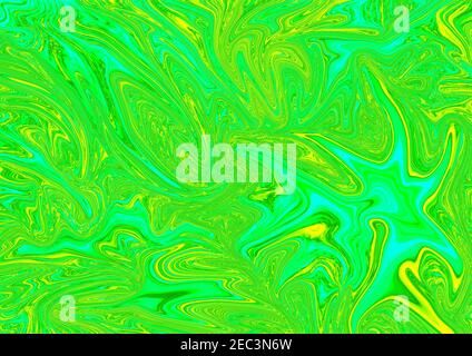 yellow green blue fabric texture abstract background Stock Photo