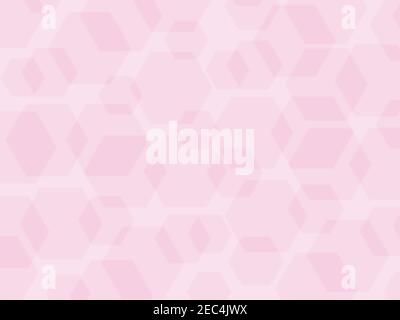 Abstract medical pattern, or technology background with hexagons, pink figures vector backdrop, wallpaper with texture Stock Vector