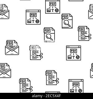 File Patter Info.pdf Pdf Electronic File Vector Seamless Pattern Stock Vector Image & Art ...