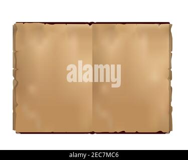 Old opened book. vector illustration Stock Vector