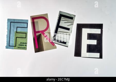The DIY! Do it Yourself on a bulletin board using cut-out paper letters in  the ransom note effect typography Stock Photo - Alamy