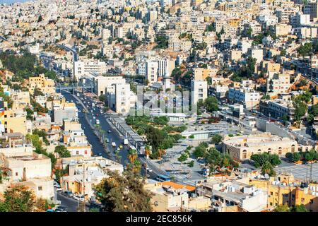 Cityscape view of capital Amman downtown, Jordan, Middle East, Asia Stock Photo