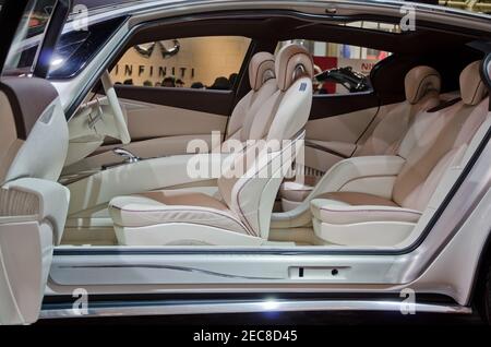 Exhibition of the Infinity Etherea (Interior) during  the Canadian International Auto Show, Toronto, Canada, 2012 Stock Photo