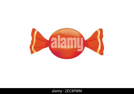 Red candy bonbon. vector illustration Stock Vector