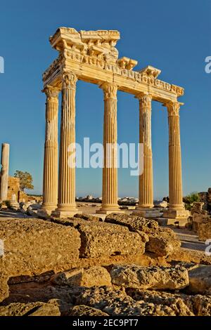 Temple of Apollo at Side, Antalya Province, Turkey. Stock Photo