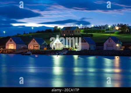 island of Hrisey in Iceland Stock Photo