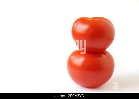 Tomatos isolated on white background Stock Photo