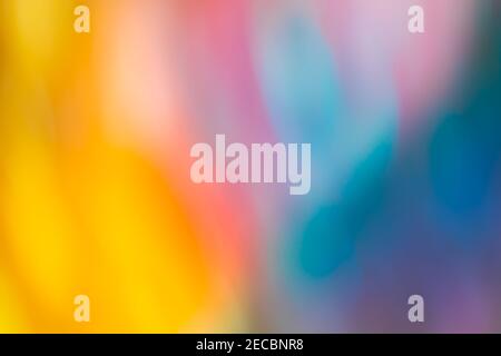 Absract Blurred Bokeh Colorful Backdrop. Blurred Colourful Bokeh Background With Defocused Lights Stock Photo
