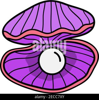 pink clam shell clip art