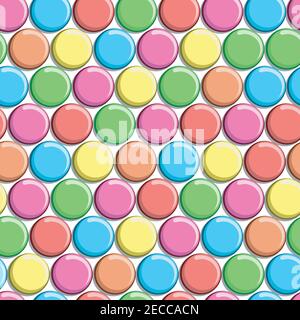 Seamless pattern with colorful candy. Vector illustration. Stock Vector