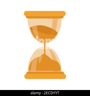 Gold hourglass icon vector illustration Stock Vector