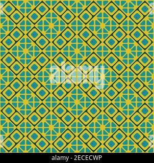 Abstract geometric seamless repeating pattern. Minimal geometric shape. Vector illustration. Stock Vector