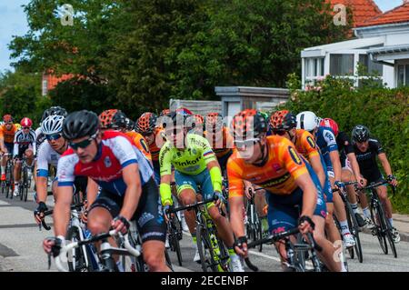 Vordingborg Denmark - June 26. 2016: Danish championship in road bike racing Stock Photo