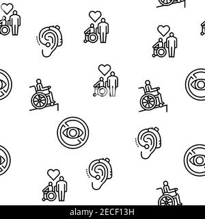 Braille graphic seamless vector pattern. Simple background with black ...