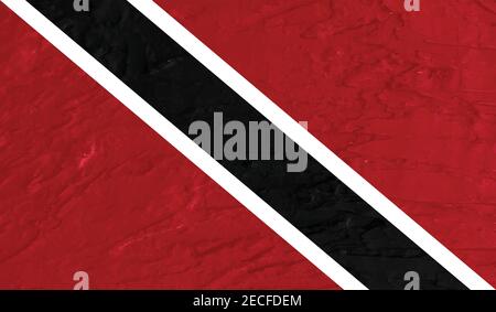 Trinidad and Tobago grunge flag Stock Vector