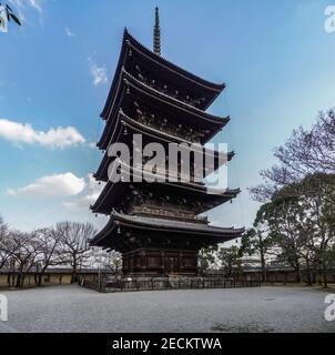 Toji Temple A Historic Buddhist Temple With A 5 story Wooden Pagoda At toji-temple-a-historic-buddhist-temple-with-a-5-story-wooden-pagoda-at