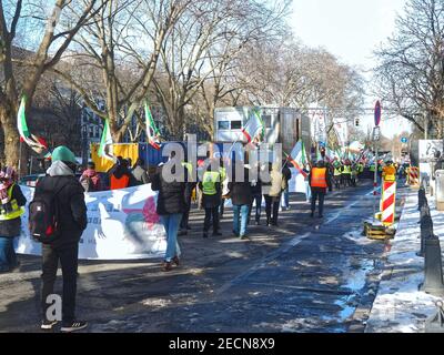 People demonstrating for the freedom of Abdullah Öcalan Stock Photo