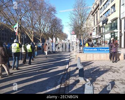 People demonstrating for the freedom of Abdullah Öcalan Stock Photo